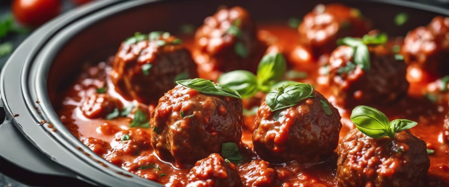 Italiaanse balletjes in tomatensaus