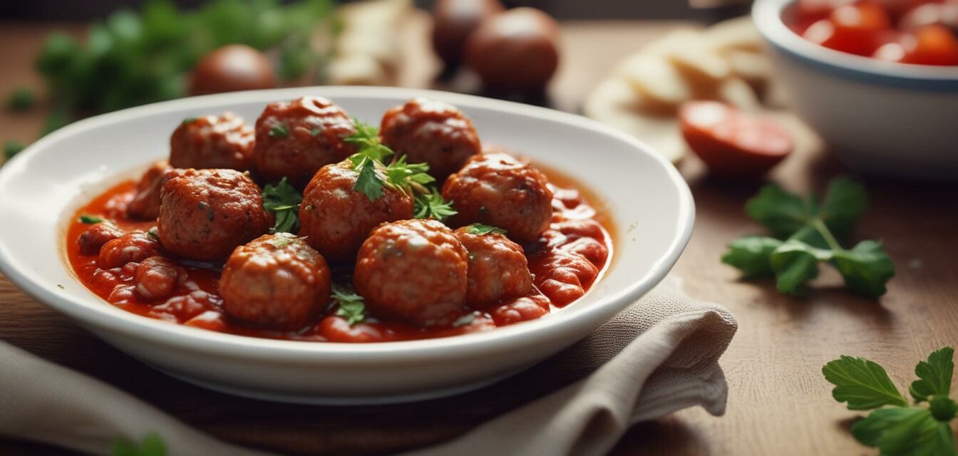 Traditionele balletjes in tomatensaus